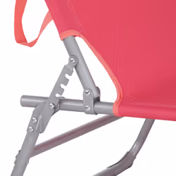 TecTake 403419 beach chair Pink Polyester, Steel - Additional view 5