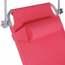 TecTake 403419 beach chair Pink Polyester, Steel - Additional view 7