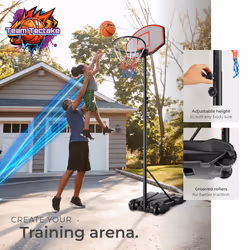 Mobile Basketball Hoop Portable Streetball Board Sport Game Net Backboard Wheels
