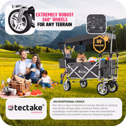 TecTake 403548 camping trolley Grey