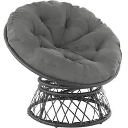 TecTake 403552 outdoor chair Polyester, Steel Black