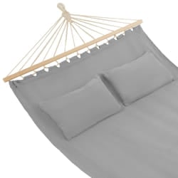TecTake 403566 hammock Polyester, Cotton Grey