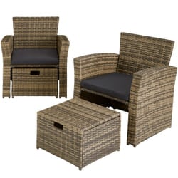 TecTake 403719 outdoor furniture set Brown