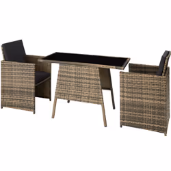 TecTake 403733, Brown, 2 seat(s), Adults & Children, Boy/Girl