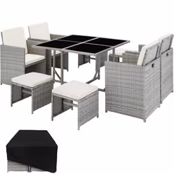 TecTake 403734, Grey, 8 seat(s), Adults & Children, Boy/Girl
