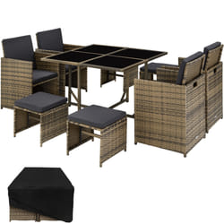 TecTake 403735 outdoor furniture set Brown