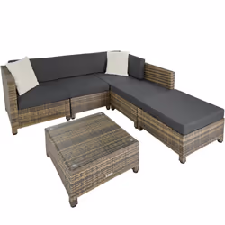 TecTake 403743, Outdoor, Brown, 5 seat(s)