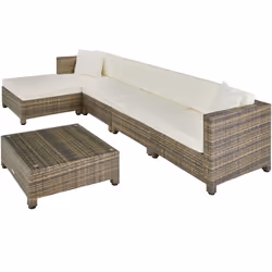 TecTake 403743 sofa 5 seat(s) Brown