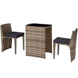 TecTake 403769 outdoor furniture set Brown