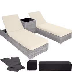 TecTake 403770, Grey, Aluminium, Polyester