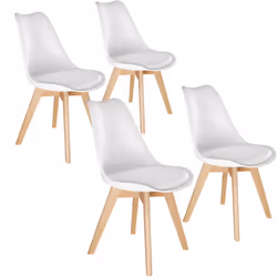 TecTake 403813, White, 4 seat(s)