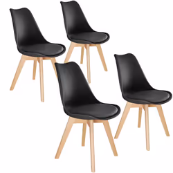 TecTake 403814, Black, 4 seat(s)