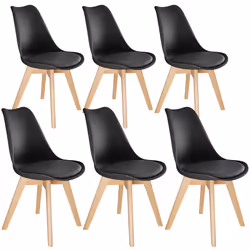 TecTake 403817, Black, 6 seat(s)