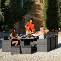 TecTake 403821 outdoor furniture set Grey