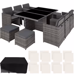 TecTake 403821 outdoor furniture set Grey