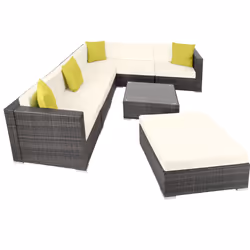 TecTake 403838 sofa 7 seat(s) Grey