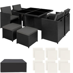 TecTake 403844 outdoor furniture set Black