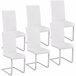 TecTake 403896, White, 6 seat(s)