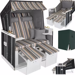 TecTake 403909, Black, Brown, Grey, 1 pc(s)