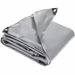 TecTake 403942, Grey, Polyester, Polyvinyl chloride (PVC)
