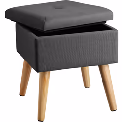 TecTake 403976, Grey, Polyester, MDF