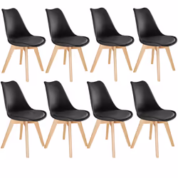 TecTake 403986, Black, 8 seat(s)