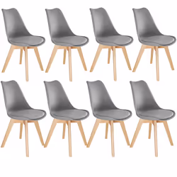 TecTake 403987, Grey, 8 seat(s)