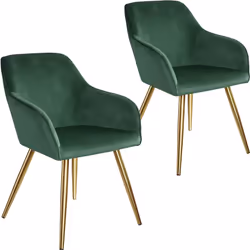 TecTake 404002, Green, Gold, 2 seat(s)