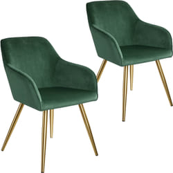 TecTake 404002 living room furniture set Green, Gold