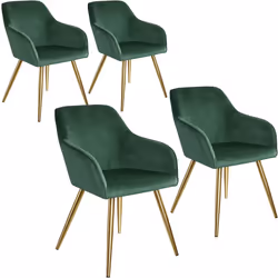 TecTake 404003, Green, Gold, 4 seat(s)