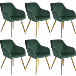 TecTake 404004, Green, Gold, 6 seat(s)