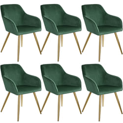 TecTake 404004 living room furniture set Green, Gold