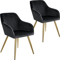 TecTake 404014 living room furniture set Black, Gold