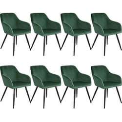 TecTake 404029 living room furniture set Black, Green