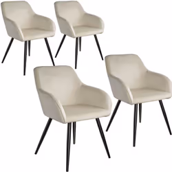 TecTake 404047, Black, 4 seat(s)