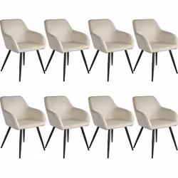 TecTake 404049, Black, 8 seat(s)
