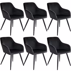 TecTake 404052, Black, 6 seat(s)