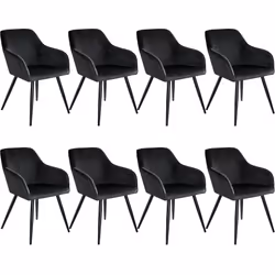 TecTake 404053, Black, 8 seat(s)