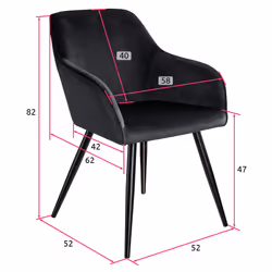 TecTake 404053 living room furniture set Black