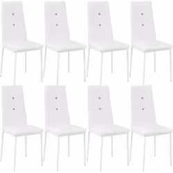 TecTake 404125, White, 8 seat(s)