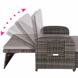 TecTake 404159 sofa 2 seat(s) Grey