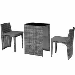TecTake 404210, Grey, 2 seat(s), Adults & Children, Boy/Girl