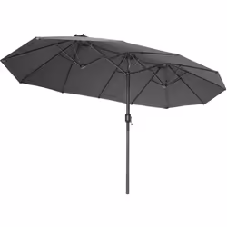 TecTake 404256 patio umbrella Grey