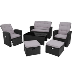 TecTake 404303 sofa Black