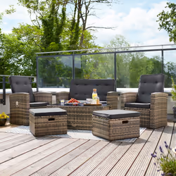 TecTake 404303 sofa Black