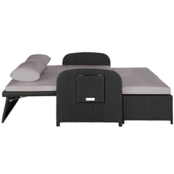 TecTake 404308 sofa 2 seat(s) Black, Grey