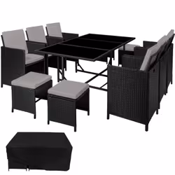 TecTake 404319, Black, Grey, 10 seat(s), Adults & Children, Boy/Girl