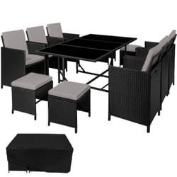 TecTake 404319 outdoor furniture set Black, Grey