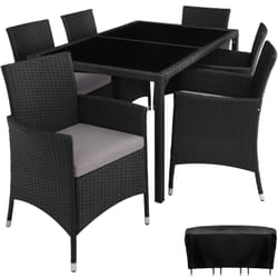 TecTake 404320 outdoor furniture set Black, Grey