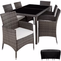 TecTake 404321, White, Grey, 6 seat(s), Adults & Children, Boy/Girl